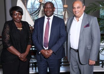 From Left: Director, Columbia Global Centers- Nairobi Dr. Murugi Ndirangu, Equity Group CEO and MD Dr. James Mwangi and Global Centers and Global Development- Columbia University Executive Vice President Dr. Safwan Masri at the Columbia Global Centers Advisory Meeting.