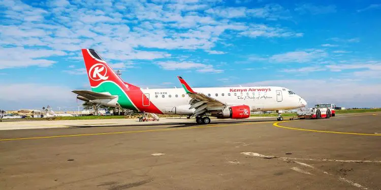 A Kenya Airways plane. A battle for African skies is brewing as competition becomes tougher for darling and established airlines. www.exchange.co.tz