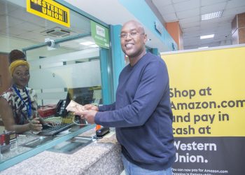 A Western Union agent in Nairobi, Kenya. Western Union has unveiled a new payment option that allows Amazon customers in Kenya to pay in local currency for their Amazon purchases. www.exchange.co.tz