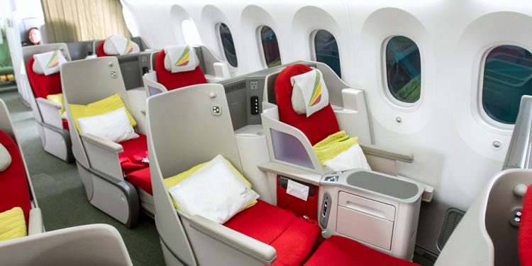 Ethiopian Airlines corporate travel programme cabin. Ethiopian Airlines is Africa's largest and most profitable airline. www.exchange.co.tz