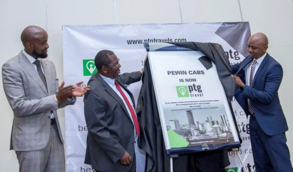 Pewin Cabs has officially rebranded to PTG Travel in a bid to increase its market share by offering diversified service in the Kenyan market. The firm, which is now moving beyond cabs after 10 years, was among the first to launch its cab-hailing App in 2013, a move that contributed significantly to corporate transport solutions in Kenya. It has invested Ksh100 million to grow its fleet in Kenya.