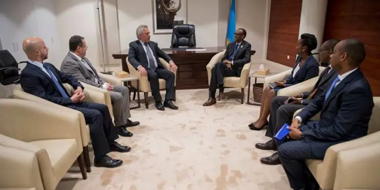 President Kagame meets Kaspersky team in Rwanda