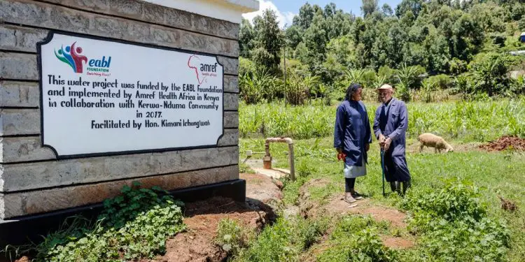 The EABL Water of Life project in Kerwa, Kiambu County. KBL’s water savings are helping provide water for communities without access to clean water in Kenya www.theexchange.africa