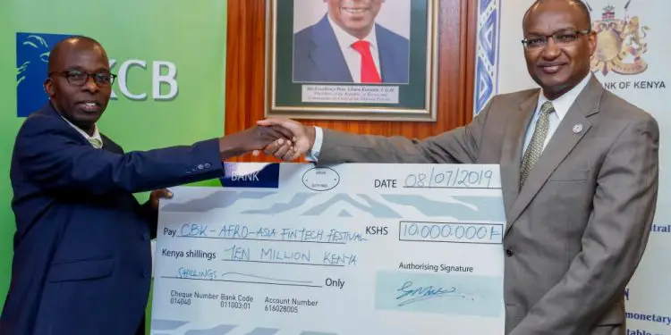 KCB Bank Kenya has committed Ksh10 million (US$97,448) to the Afro-Asia Fintech Festival 2019, a first of its kind in the region which will be held next week.The funds will go into supporting the mega financial technology summit being hosted by the Central Bank of Kenya (and the Monetary Authority of Singapore.The forum will take place between July 15–16 and is themed, ‘Fintech in Savannah’, modeled along the Singapore Fintech Festival. According to CBK, leapfrogging technology in Africa is transforming millions of lives and is bringing the world closer together to enable seamless business transactions.
