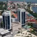 Twin towers of Tanzania's Central Bank hover over the commercial port city of Dar es Salaam. The Central bank is extending loan security for artisan miners to secure credit from commercial banks.