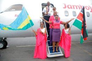 Kenya’s low-cost carrier Jambojet on Monday made its first trip to Kigali International Airport as it launched scheduled flights between the Rwanda’s capital and Nairobi, bringing competition to RwandAir.