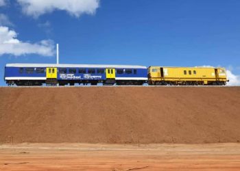 Testing a section of the SGR in Tanzania. Tanzania is edging closer to dominating East Africa’s transport sector with the latest SGR line financing. www.theexchange.africa