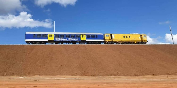 Testing a section of the SGR in Tanzania. Tanzania is edging closer to dominating East Africa’s transport sector with the latest SGR line financing. www.theexchange.africa