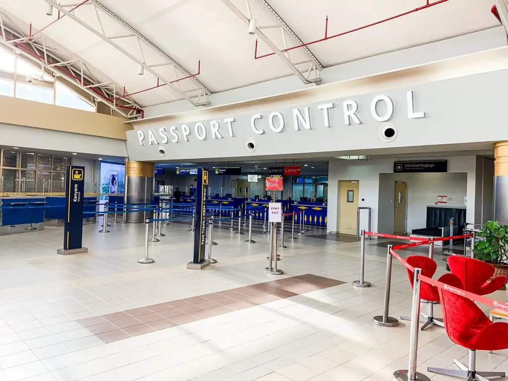 A photo taken by Kenyan journalist Larry Madowo on Sunday, March 15, 2020 at the JKIA. The coronavirus spread has shaken forcing Africa to close its borders. www.theexchange.africa