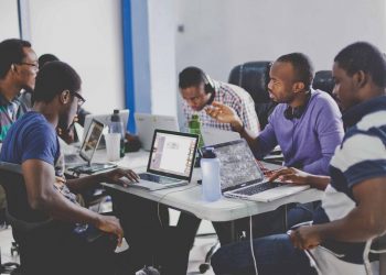 A start up setting. Google Play and Apple Store have curtailed the ability for African developers to showcase ground-breaking solutions. www.theexchange.africa