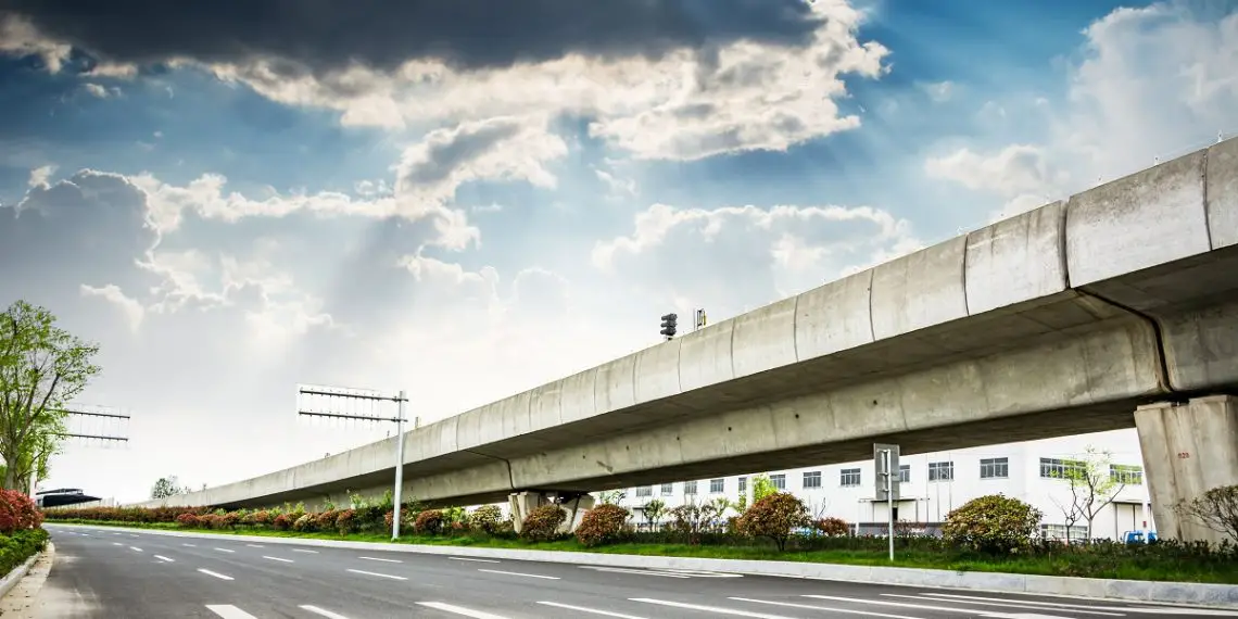 A transport viaduct. Africa has ambitious plans to connect countries through various road and railway infrastructure. www.theexchange.africa