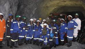 men at a mine