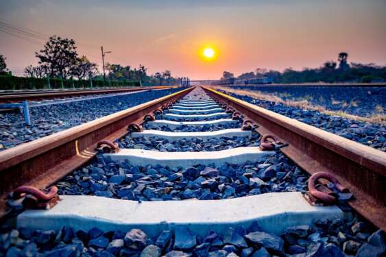 A railway line. The AfCFTA will see more investments in the continent t facilitate the movement of goods. www.theexchange.africa