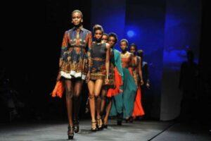 African models in African fabric clothing. Fashion remains an integral part of the African culture. www.theexchange.africa
