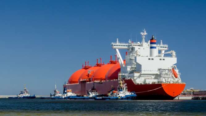An LNG tanker. The decarbonisation component of LNG represents key drivers of LNG-to-power projects across the continent. www.theexchange.africa