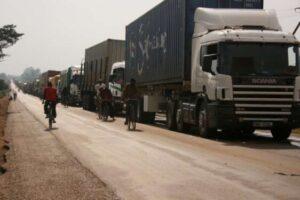 Haulage trucks. Moving goods around Africa has been a huge challenge. www.theexchange.africa