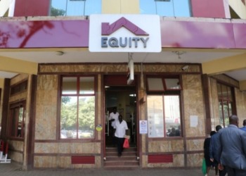 An Equity Bank branch. Equity, Kenya’s second biggest bank weathered the effects of the Covid-19 pandemic to surpass the US$ 10 billion (Ksh 1 trillion) mark in 2020. www.theexchange.africa