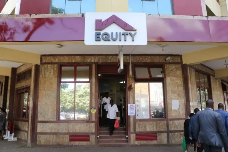 An Equity Bank branch. Equity, Kenya’s second biggest bank weathered the effects of the Covid-19 pandemic to surpass the US$ 10 billion (Ksh 1 trillion) mark in 2020. www.theexchange.africa