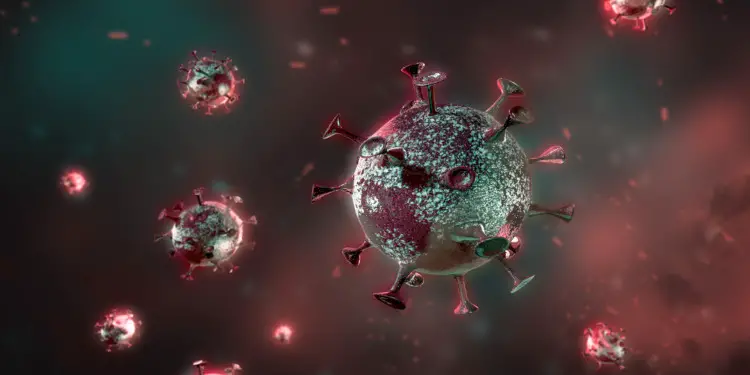 realistic coronavirus background