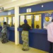 Customers in a banking hall. Traditional banks in Africa can still have an advantage in the ongoing fintech revolution. www.theexchange.africa