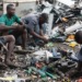 Workers at an e-waste dump in Agbogbloshie, Accra, Ghana. Africa should say no to all forms of dumping including second hand equipment. www.theexchange.africa