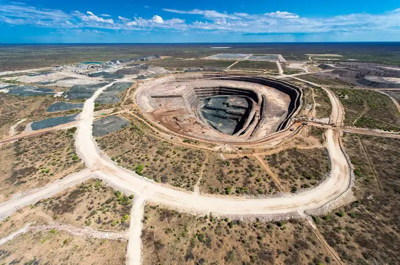 A diamond mine in Botswana. The country is making the big jump into a ‘digital diamond’ economy. www.theexchange.africa
