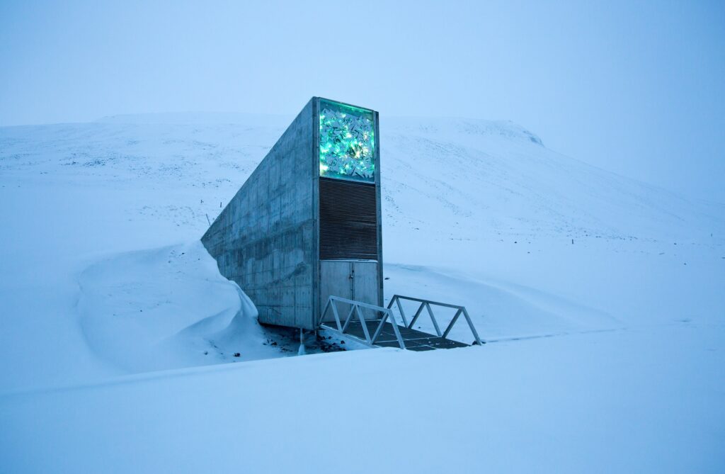 The Global Seed Vault on Spitsbergen, Norway. The African farmer will need more than goodwill to survive any seed doomsday scenario. www.theexchange.africa