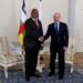 Russian President Vladimir Putin with President of Central African Republic, Faustin Archange Touadera in 2018. Russia’s Africa policy experts say RUssia has to do more to increase in Africa. www.theexchange.africa