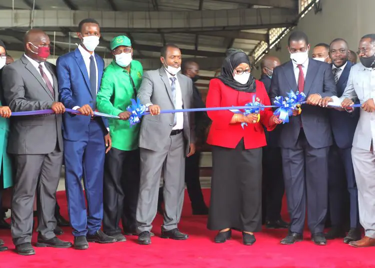 President Samia Suluhu launches Basra Textiles Company in Zanzibar. theexchange.africa