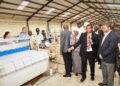 Zanzibar's President Ali Mohamed Shein with Basra Textiles Ltd CEO Ahmed Othman. Basra Textiles invest US$51.3 million in the factory. www.theexchange.africa
