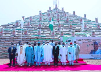Buhari launches 13 million bags of Rice to reduce the prices. www.theexchange.africa