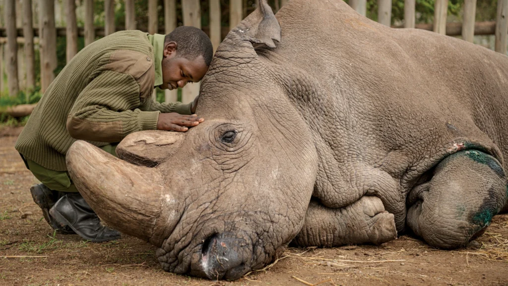 Rhino poaching threatens rhinos to extinction. www.theexchange.africa