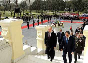 Putin and el-Sisi at Al-Qubba Palace in Tahrir Square, Cairo. www.theexchange.africa
