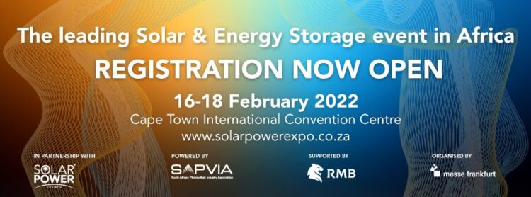 Solar Power Africa event set for 16 to 18 February 2022. www.theexchange.africa