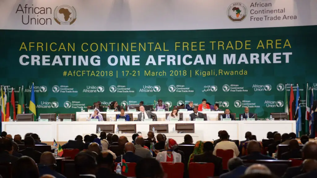 African leaders when they met to deliberate on the AfCFTA ooerationalistaion in 2018. www.theexchange.africa