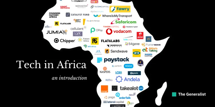 An illustration of tech companies in Africa/ The Generalist