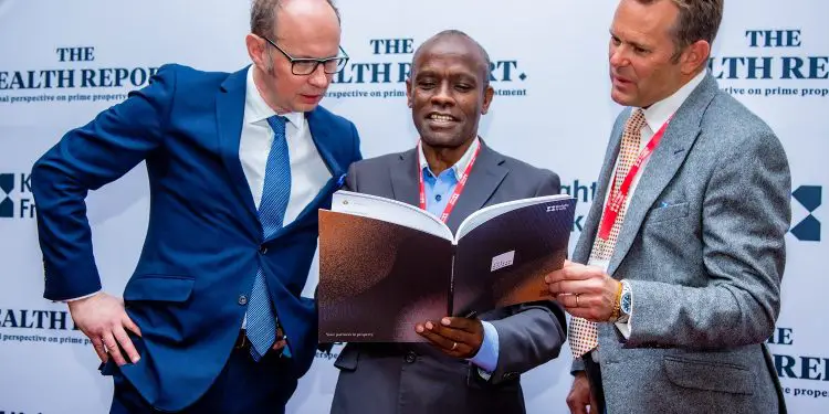 L-R: Andrew Shirley, Maina Mwangi and Ben Woodhams. The Knight Frank Wealth Report notes that Kenya’s dollar millionaires are repatriating their wealth to adopted home countries. www.theexchange.africa