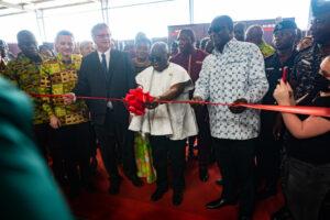 President of Ghana opens Nissan's Navara assembly plant in Accra. www.theechange.africa