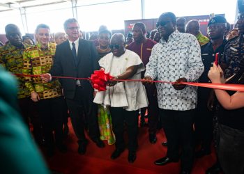 President of Ghana opens Nissan's Navara assembly plant in Accra. www.theechange.africa
