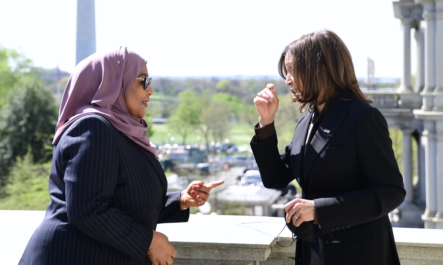 Tanzania's President Samia Suluhu Hassan with United States Vice President Kamala Harris. Americans investing in Tanzania stand to gain from a US$1 billion investment opportunity in Tanzania. www.theexchange.africa