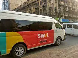 An image of a Swvl vehicle/ Swvl