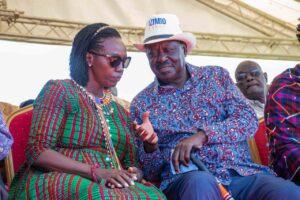 Raila Odinga (left) and his running mate Martha Karua (right). www.theexchange.africa