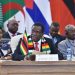 President of Zimbabwe Emmerson Mnangagwa delivering his solidarity statement during the Southern African Development Community (SADC) Solidarity Conference) Heads of State and Government. www.theexchange.africa