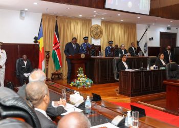 President Uhuru Kenyatta Addressing the Seychellois parliamentarians. Kenya and Seychelles inked a record number of 10 agreements to improve their economic relations. www.theexchange.africa