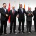 The leaders of the BRICS nations meet at the group’s summit in Osaka in June 2019. Concerns are India might pull out of the group over tensions with China. (Photo/ Reuters)