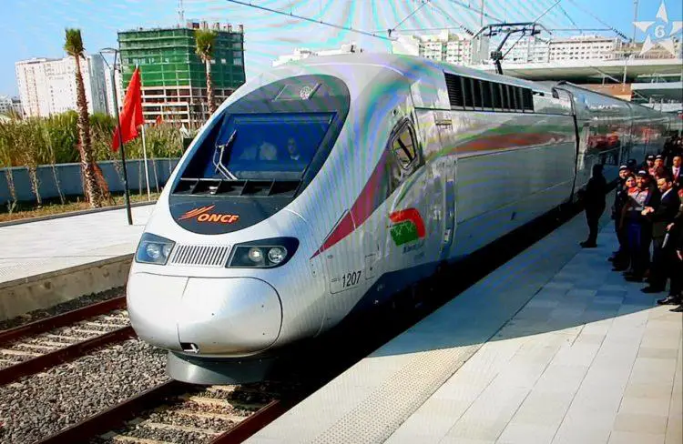 Morocco LGV High Speed TrainAl Boraq Fastest Train in Africa and 6th in the world.Image Source MWN