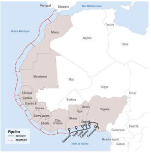 Unlocking Africa’s gas riches: Nigeria-Morocco gas pipeline a game changer 1 The chosen route for the Nigeria Morocco Gas Pipeline.Source The Security Distillery