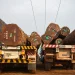 Trucks loaded with logs in Bangui, capital of the Central African Republic. www.theexchange.africa