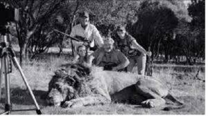 Trophy hunting puts South Africa’s tourism industry in peril. Hunters with their kill. www.theexchange.africa