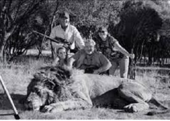 Trophy hunting puts South Africa’s tourism industry in peril. Hunters with their kill. www.theexchange.africa